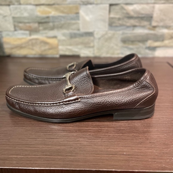👞Salvatore Ferragamo Men's Grandioso Grained Calfskin Gancini Loafer👞 - Picture 4 of 8